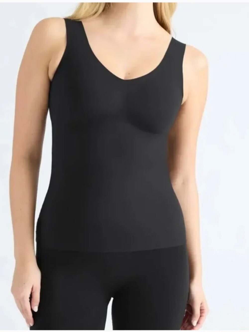 Knix Evolution Tank Built In Bra Shapewear Black Seamless XXXL+